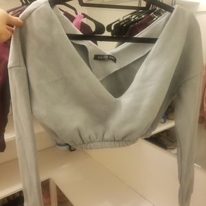 White Fox Boutique Crop Top Off Shoulder